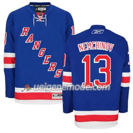 Reebok Herren Eishockey New York Rangers Trikot Sergei Nemchinov #13 Heim Blau