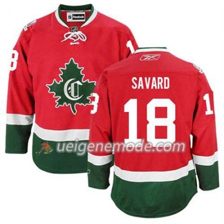 Reebok Herren Eishockey Montreal Canadiens Trikot Serge Savard #18 Ausweich Nue Rot