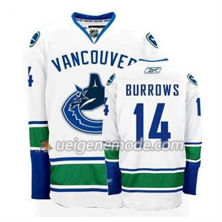 Reebok Herren Eishockey Vancouver Canucks Trikot Alex Burrows #14 Auswärts Weiß