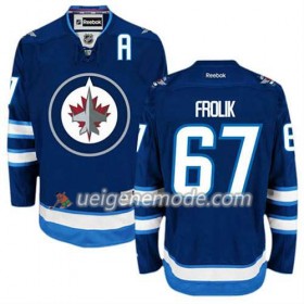 Reebok Herren Eishockey Winnipeg Jets Trikot Michael Frolik #67 Heim Blau