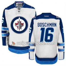 Reebok Herren Eishockey Winnipeg Jets Trikot Laurie Boschman #16 Auswärts Weiß
