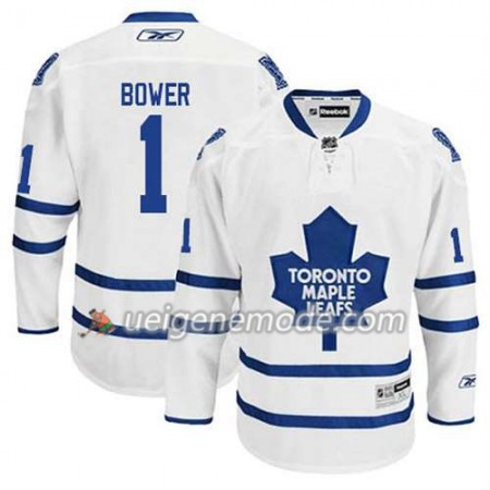 Reebok Herren Eishockey Toronto Maple Leafs Trikot Johnny Bower #1 Auswärts Weiß