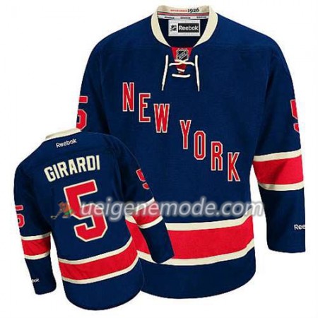 Reebok Herren Eishockey New York Rangers Trikot Dan Girardi #5 Ausweich Blau