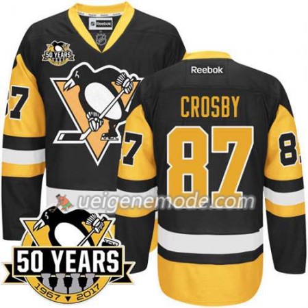 Reebok Eishockey Pittsburgh Penguins Trikot 2016 Stanley Cup Champions Sidney Crosby #87 50th Anniversary
