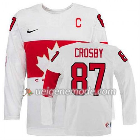 Kinder Eishockey Olympic-Canada Team Trikot Sidney Crosby #87 Heim Weiß