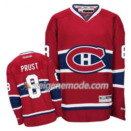 Reebok Herren Eishockey Montreal Canadiens Trikot Brandon Prust #8 Heim Rot