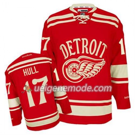 Reebok Herren Eishockey Detroit Red Wings Trikot Brett Hull #17 2014 Winter Classic Rot