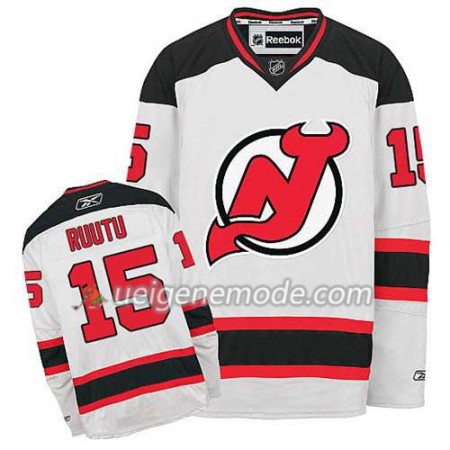 Reebok Herren Eishockey New Jersey Devils Trikot Tuomo Ruutu #15 Auswärts Weiß