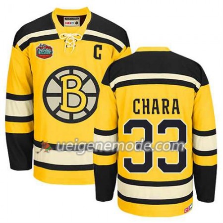 Reebok Herren Eishockey Boston Bruins Trikot Zdeno Chara #33 Winter Classic Gold