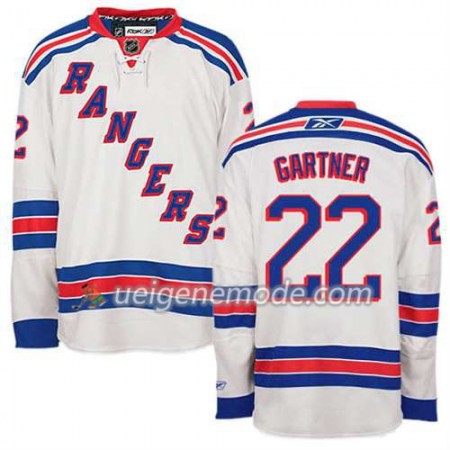 Reebok Herren Eishockey New York Rangers Trikot Mike Gartner #22 Auswärts Weiß