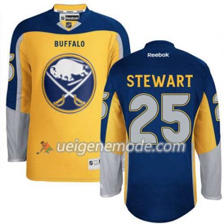 Reebok Herren Eishockey Buffalo Sabres Trikot Chris Stewart #25 Nue Ausweich Gold