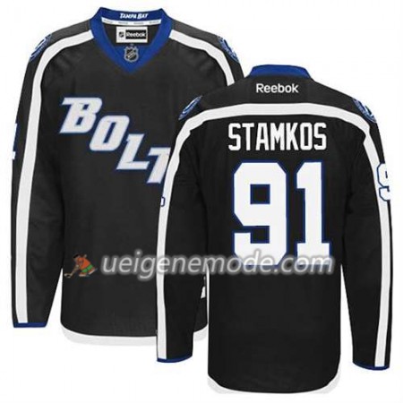Reebok Herren Eishockey Tampa Bay Lightning Trikot Steven Stamkos #91 Ausweich Schwarz