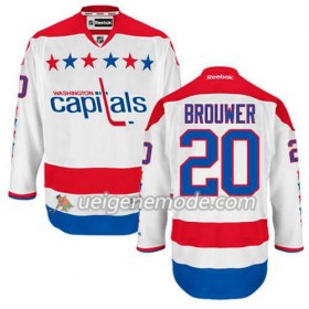 Reebok Herren Eishockey Washington Capitals Trikot Troy Brouwer #20 Ausweich Weiß