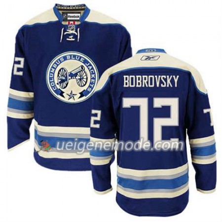 Reebok Herren Eishockey Columbus Blue Jackets Trikot Sergei Bobrovsky #72 Ausweich Blau
