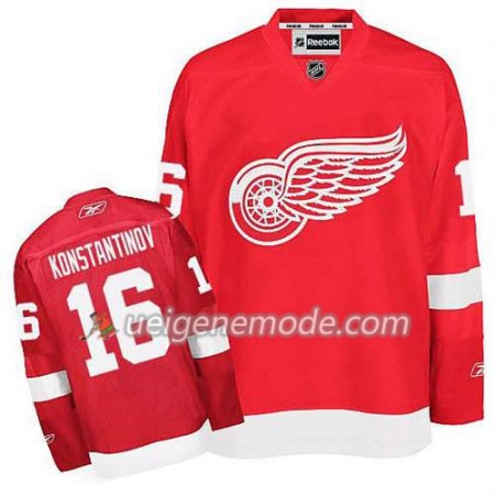 Reebok Herren Eishockey Detroit Red Wings Trikot Wladimir Konstantinov #16 Heim Rot