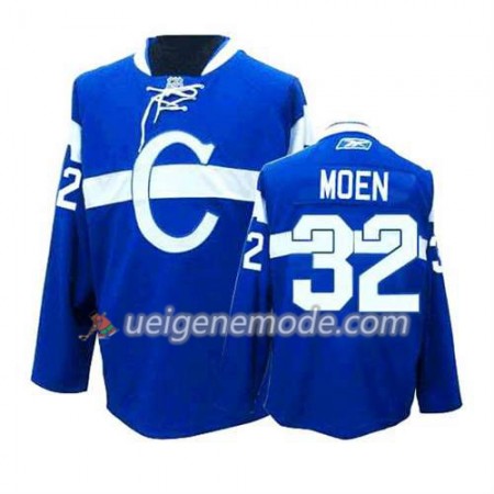 Reebok Herren Eishockey Montreal Canadiens Trikot Travis Moen #32 Ausweich Bleu