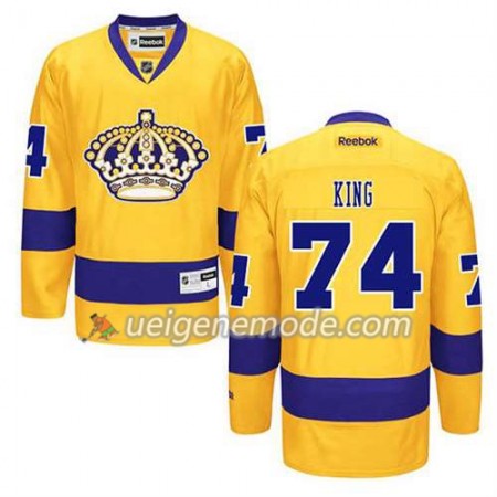 Reebok Herren Eishockey Los Angeles Kings Trikot Dwight King #74 Ausweich Gold