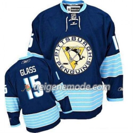 Reebok Herren Eishockey Pittsburgh Penguins Trikot Tanner Glass 15 Blau Ausweich