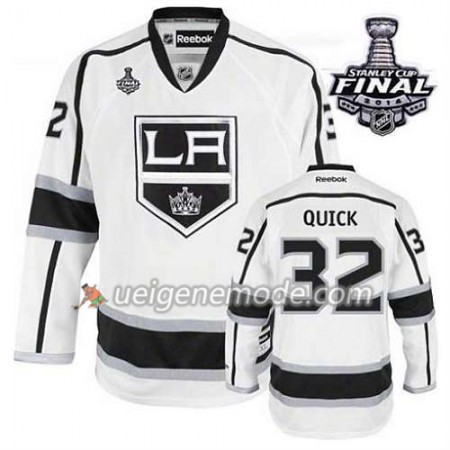Reebok Herren Eishockey Los Angeles Kings Trikot Jonathan Quick #32 Auswärts Weiß 2014 Stanley Cup