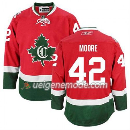 Reebok Herren Eishockey Montreal Canadiens Trikot Dominic Moore #42 Ausweich Nue Rot