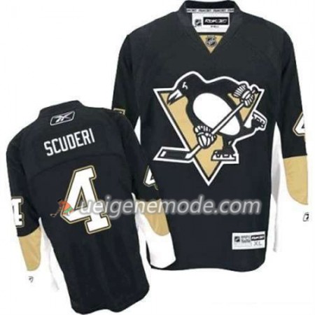 Reebok Herren Eishockey Pittsburgh Penguins Trikot Rob Scuderi 4 Schwarz Heim