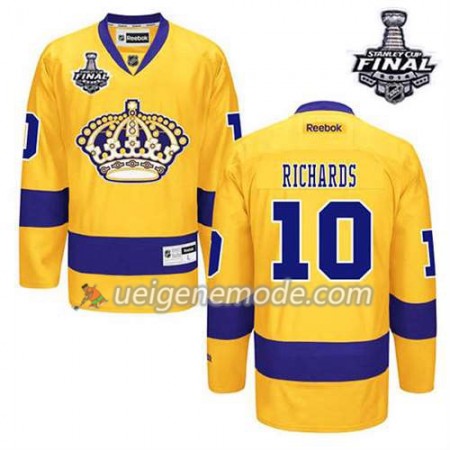 Kinder Eishockey Los Angeles Kings Trikot Mike Richards #10 Ausweich Gold 2014 Stanley Cup