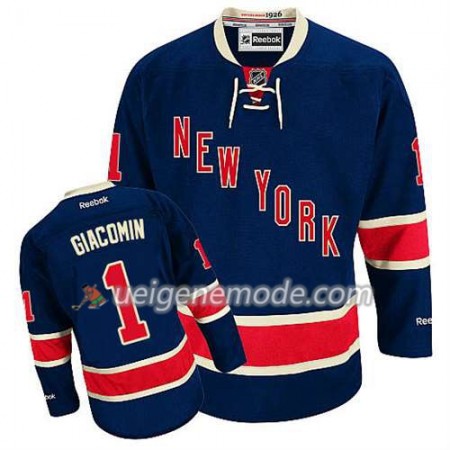 Reebok Herren Eishockey New York Rangers Trikot Eddie Giacomin #1 Ausweich Blau