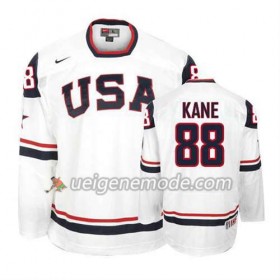 Reebok Herren Eishockey Premier Olympic-USA Team Trikot Patrick Kane #88 Premier Weiß