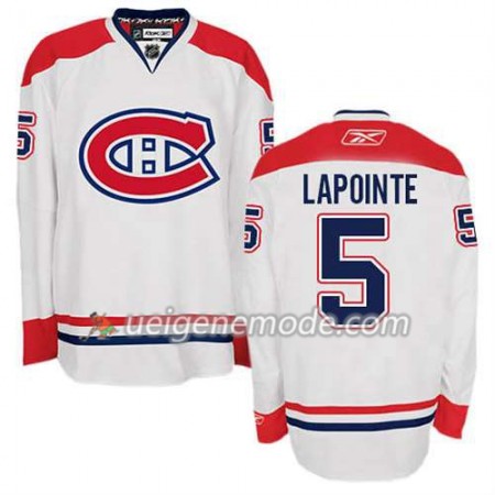 Reebok Herren Eishockey Montreal Canadiens Trikot Guy Lapointe #5 Auswärts Weiß