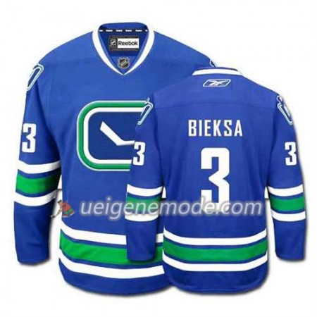 Reebok Herren Eishockey Vancouver Canucks Trikot Kevin Bieksa #3 Ausweich Blau