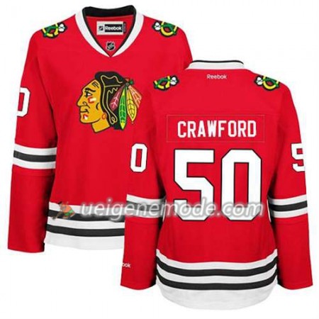 Reebok Herren Eishockey Chicago Blackhawks Trikot Corey Crawford #50 Heim Rot